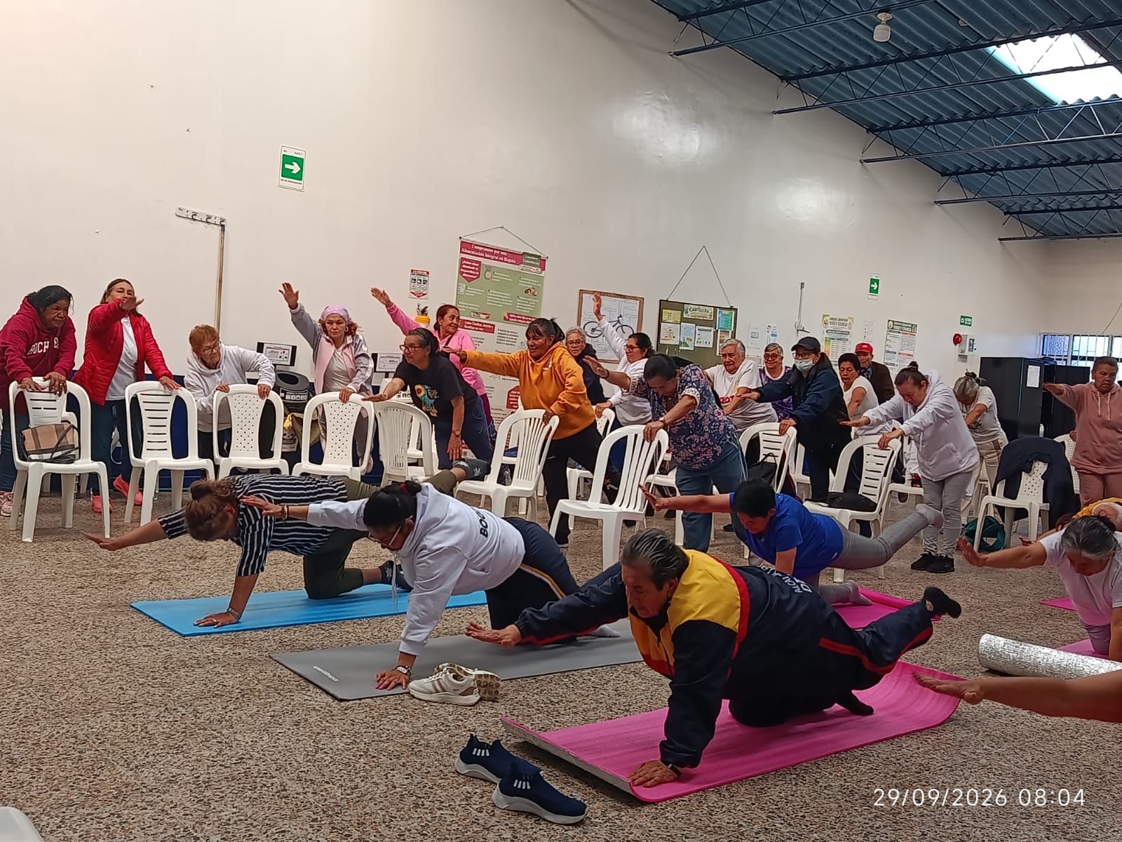 Actividad de bienestar para personas mayores